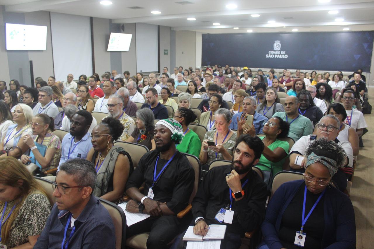 Conselheiros titulares durante curso de capacitação na sede da Prefeitura de SP