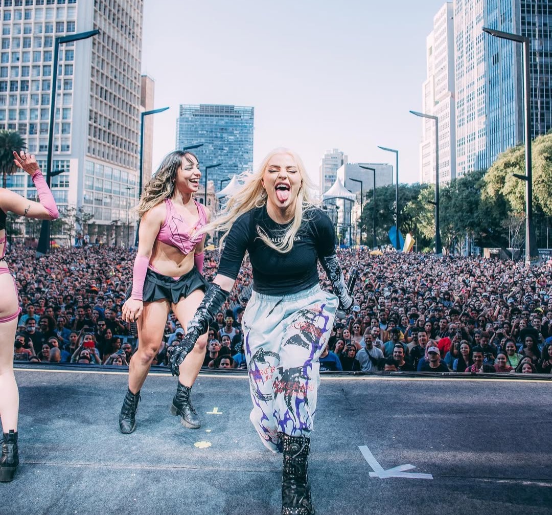 Show de Luísa Sonza na Virada Cultural de 2022, com maior público da edição. Foto: Pam Martins