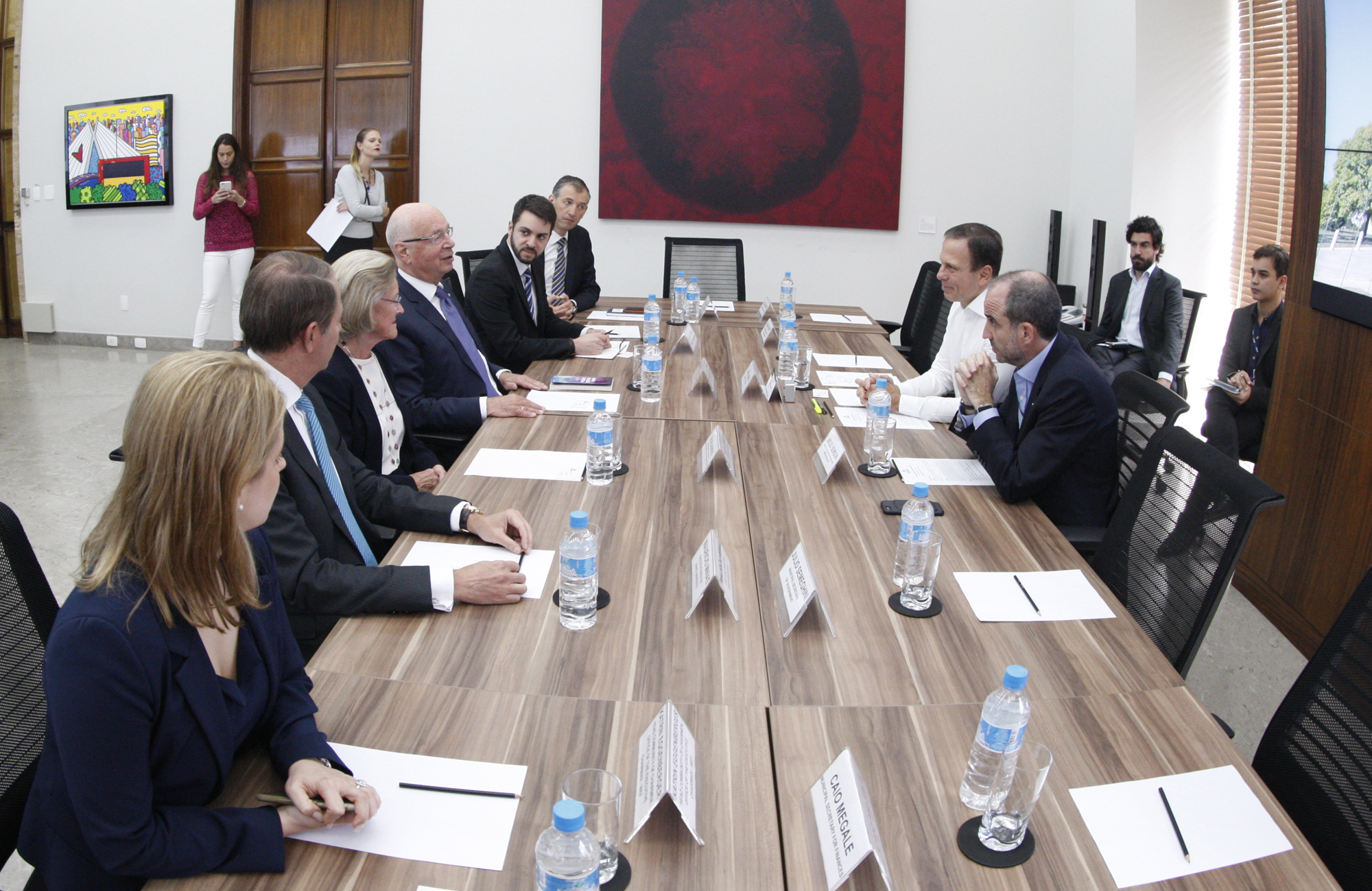 1536876-Reunião com o fundador e CEO do World Economic Forum, Klaus Schwab