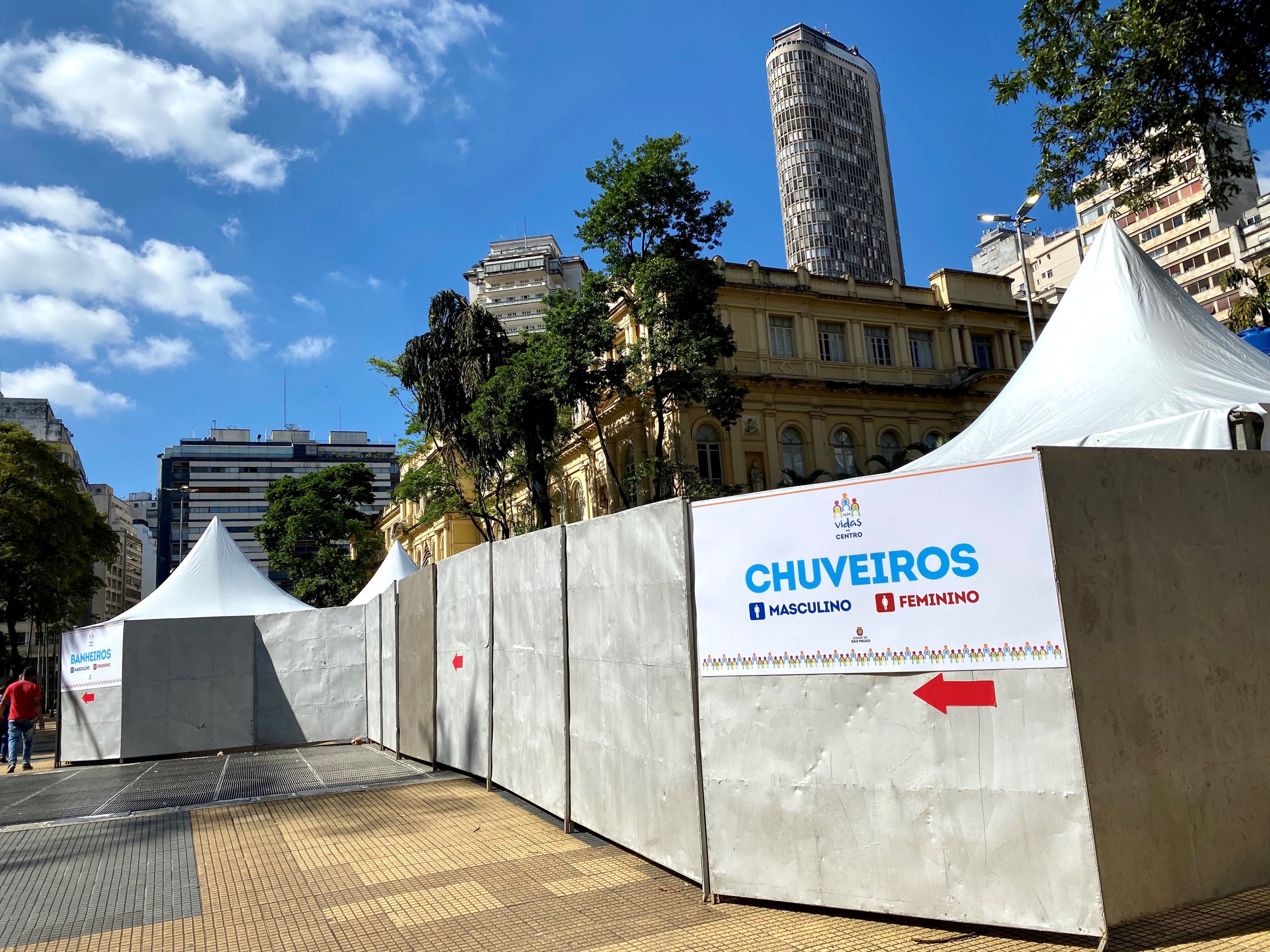 909996-Estação de Atendimento da Ação Vidas no Centro na Praça da República