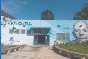 Frente da Biblioteca Érico Veríssimo