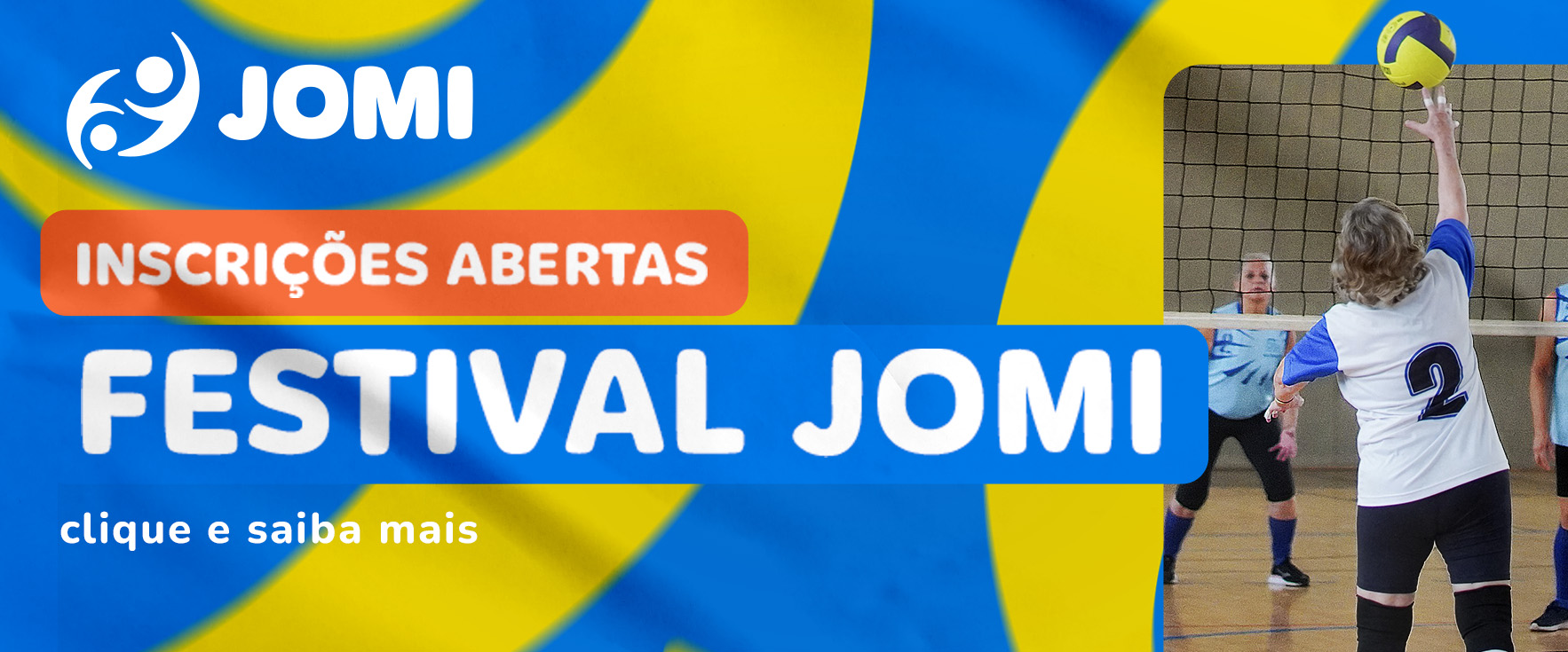 Na imagem, arte do Festival JOMI 2024.