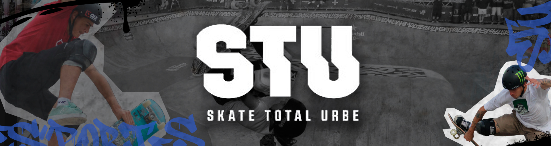 Arte ilustrativa sobre o evento Skate Total Urban.