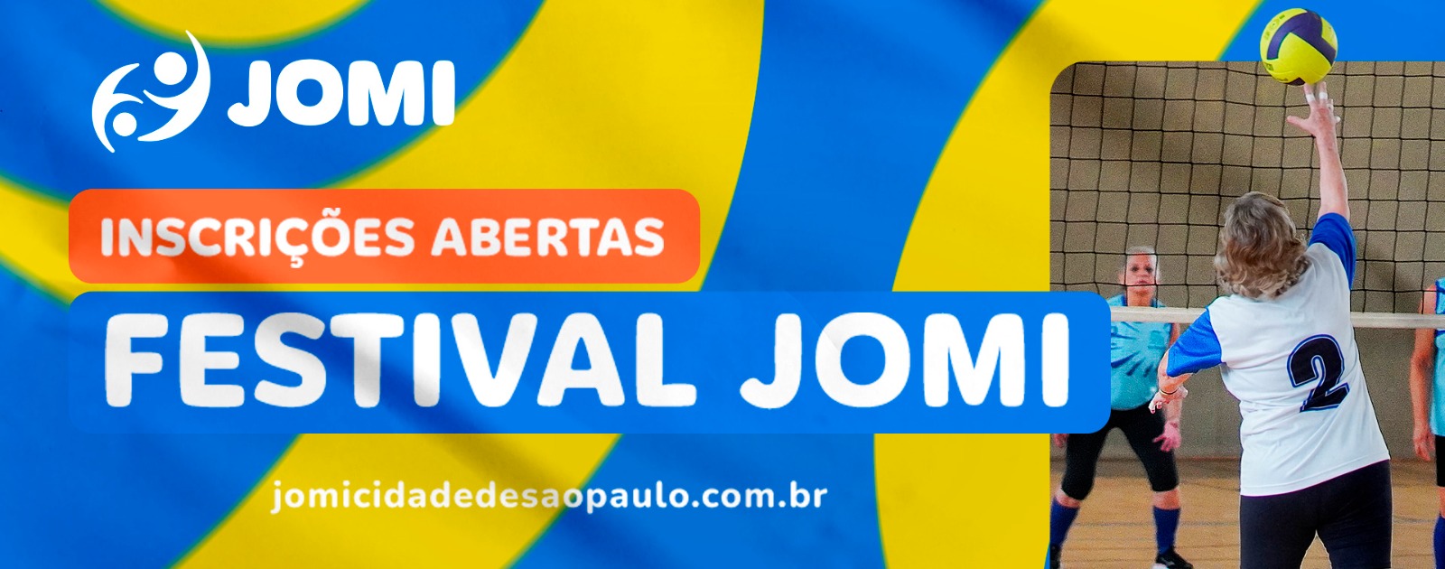 Na imagem, arte do Festival JOMI 2024.