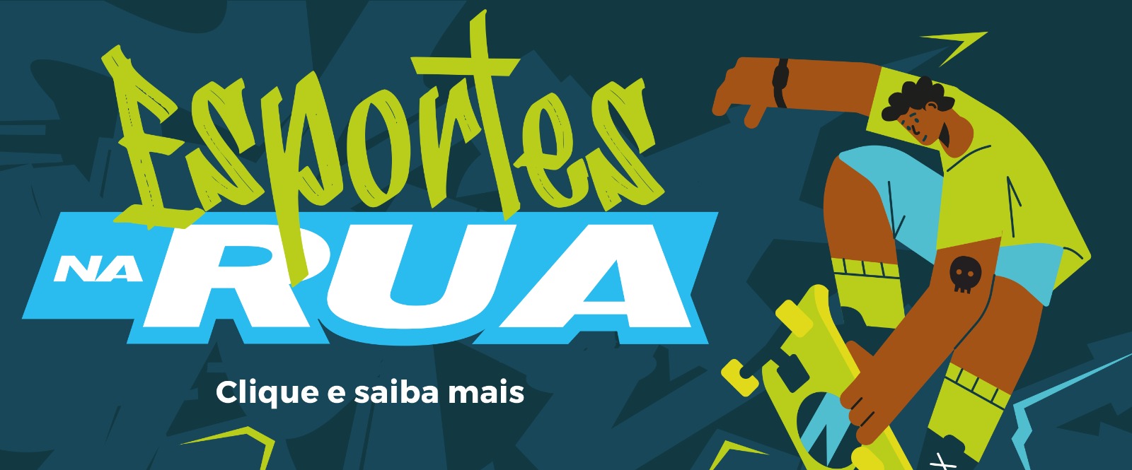 Arte relacionada ao projeto Esportes na Rua