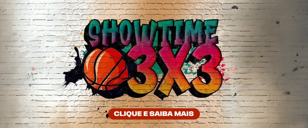 Na imagem, arte de divulgação do programa Showtime 3x3.