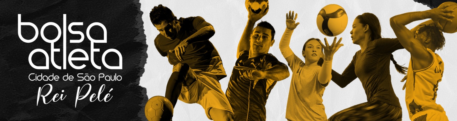 Na imagem, banner sobre o Bolsa Atleta Rei Pelé 2025.