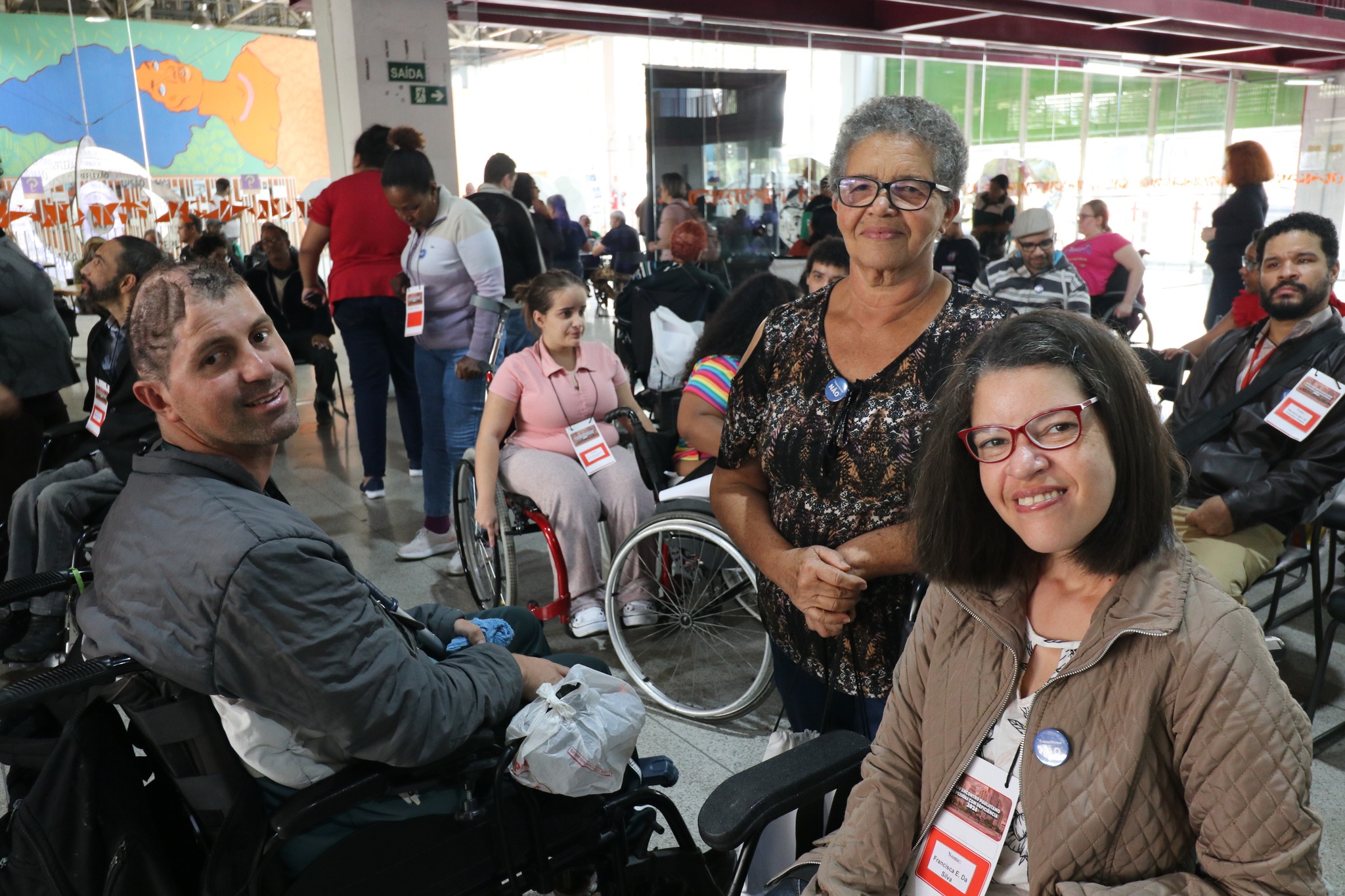 pessoas com deficiência reunidas no Encontro Paulistano. 